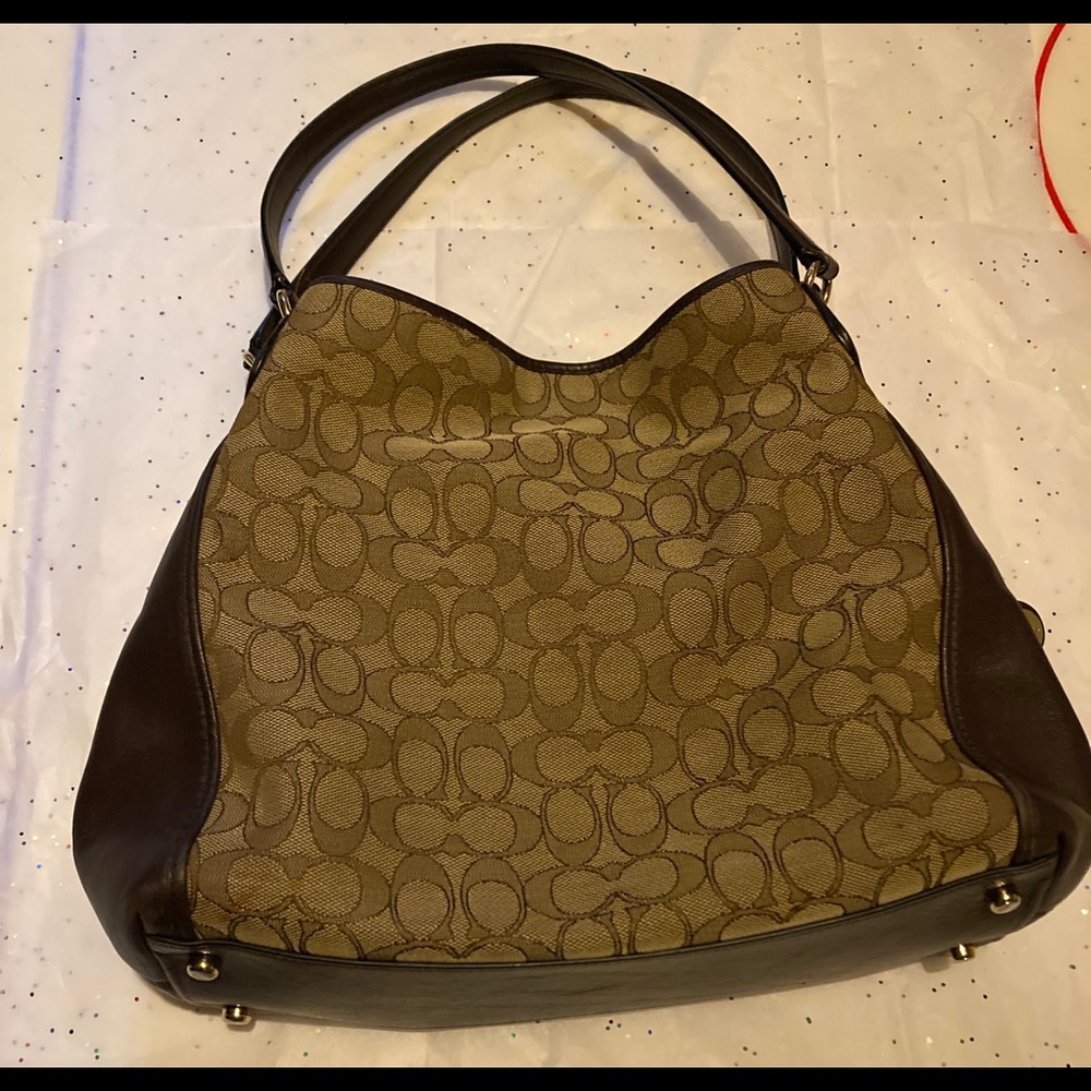 Coach shoulder or satchel purse brown